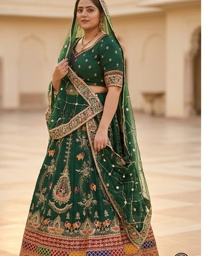 Emerald Darbari Poshak view 2