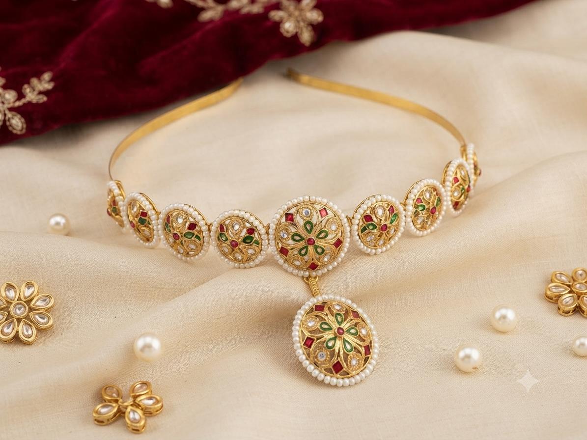 Heritage Kundan Hairband