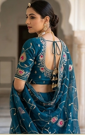 Imperial Teal Poshak view 2