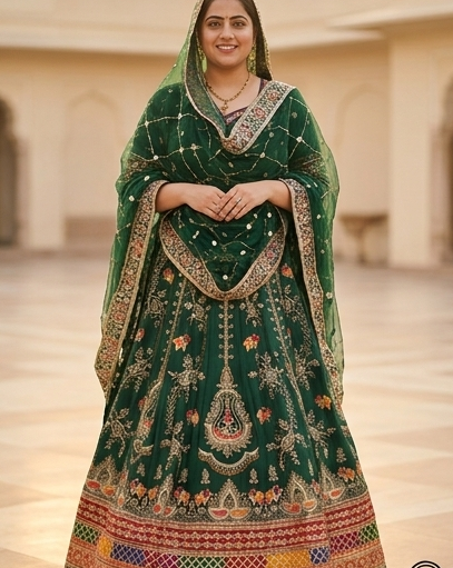 Emerald Darbari Poshak