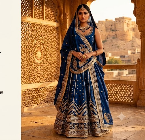 A modern Maharani in royal poshak